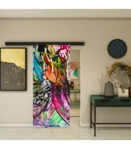 Glasschiebetür BLACK-LINE - Fotoprint Modell 1 | Glastuershop24