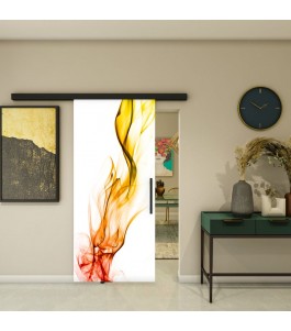 Glasschiebetür BLACK-LINE - Fotoprint Modell 2 | Glastuershop24