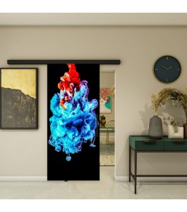 Glasschiebetür BLACK-LINE - Fotoprint Modell 3 | Glastuershop24