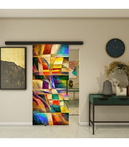 Glasschiebetür BLACK-LINE - Fotoprint Modell 12 | Glastuershop24