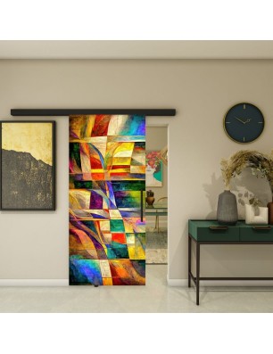 Glasschiebetür BLACK-LINE - Fotoprint Modell 12 | Glastuershop24