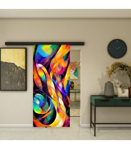 Glasschiebetür BLACK-LINE - Fotoprint Modell 14 | Glastuershop24