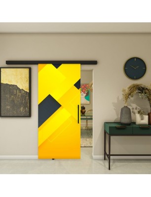 Glasschiebetür BLACK-LINE - Fotoprint Model 15 | Glastuershop24