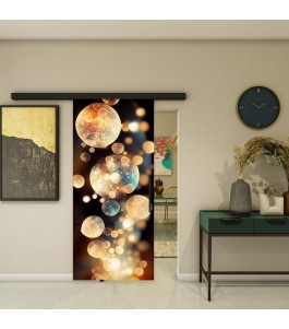 Glasschiebetür BLACK-LINE - Fotoprint Modell 16 | Glastuershop24