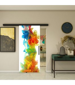 Glasschiebetür BLACK-LINE - Fotoprint Modell 20 | Glastuershop24