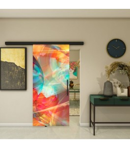 Glasschiebetür BLACK-LINE - Fotoprint Model 21 | Glastuershop24