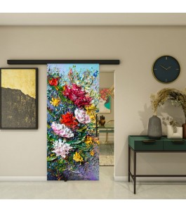 Glasschiebetür BLACK-LINE - Fotoprint Modell 22 | Glastuershop24