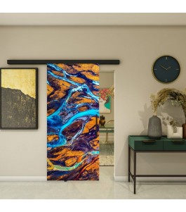 Glasschiebetür BLACK-LINE - Fotoprint Modell 24 | Glastuershop24