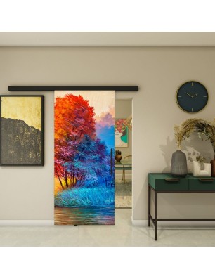 Glasschiebetür BLACK-LINE - Fotoprint Model 25 | Glastuershop24