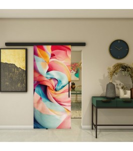 Glasschiebetür BLACK-LINE – Fotoprint Modell 35 | Glastuershop24