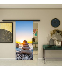 Glasschiebetür BLACK-LINE - Fotoprint Model 36 | Glastuershop24