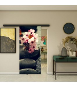 Glasschiebetür BLACK-LINE - Fotoprint Modell 40 | Glastuershop24