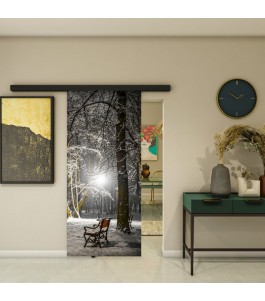 Glasschiebetür BLACK-LINE - Fotoprint Modell 46 | Glastuershop24