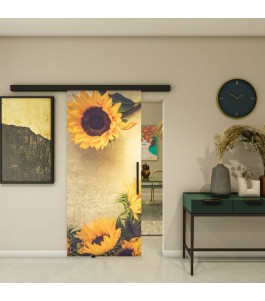 Glasschiebetür BLACK-LINE - Fotoprint Modell 50 | Glastuershop24