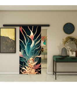 Glasschiebetür BLACK-LINE - Fotoprint Modell 54 | Glastuershop24