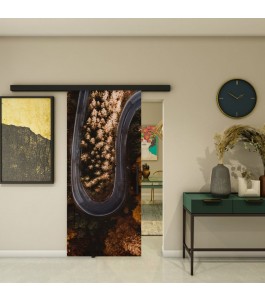 Glasschiebetür BLACK-LINE - Fotoprint Model 61 | Glastuershop24