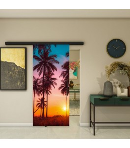 Glasschiebetür BLACK-LINE - Fotoprint Modell 63 | Glastuershop24