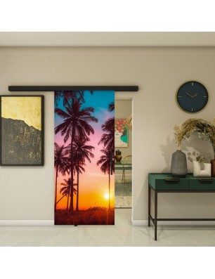Glasschiebetür BLACK-LINE - Fotoprint Modell 63 | Glastuershop24