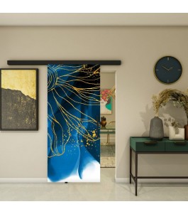 Glasschiebetür BLACK-LINE - Fotoprint Modell 77 | Glastuershop24