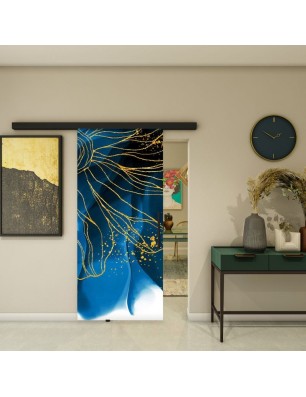 Glasschiebetür BLACK-LINE - Fotoprint Modell 77 | Glastuershop24