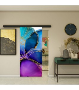 Glasschiebetür BLACK-LINE - Fotoprint Modell 78 | Glastuershop24