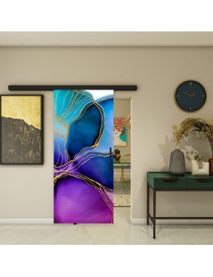 Glasschiebetür BLACK-LINE - Fotoprint Modell 78 | Glastuershop24