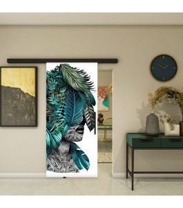 Glasschiebetür BLACK-LINE - Fotoprint Modell 80 | Glastuershop24