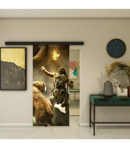 Glasschiebetür BLACK-LINE - Fotoprint Modell 81 | Glastuershop24