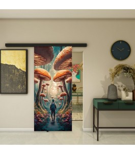 Glasschiebetür BLACK-LINE - Fotoprint Modell 83 | Glastuershop24