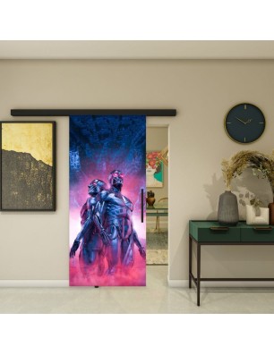 Glasschiebetür BLACK-LINE - Fotoprint Modell 87 | Glastuershop24