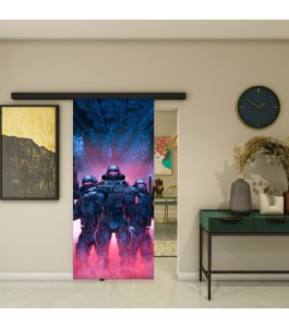 Glasschiebetür BLACK-LINE - Fotoprint Modell 89 | Glastuershop24