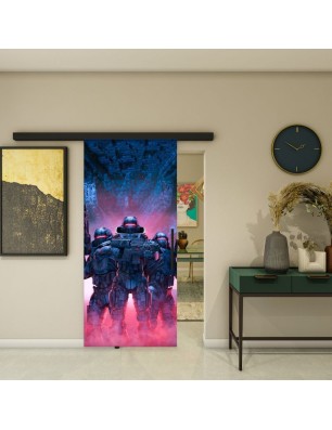 Glasschiebetür BLACK-LINE - Fotoprint Modell 89 | Glastuershop24