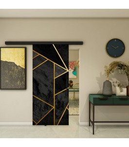 Glasschiebetür BLACK-LINE - Fotoprint Modell 92 | Glastuershop24