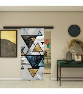 Glasschiebetür BLACK-LINE - Fotoprint Modell 97 | Glastuershop24