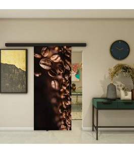 Glasschiebetür BLACK-LINE - Fotoprint Modell 104 | Glastuershop24