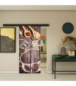 Glasschiebetür BLACK-LINE - Fotoprint Modell 108 | Glastuershop24