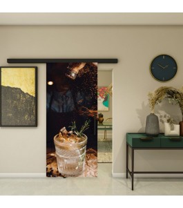 Glasschiebetür BLACK-LINE - Fotoprint Modell 111 | Glastuershop24