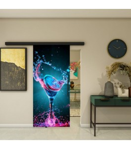 Glasschiebetür BLACK-LINE - Fotoprint Model 112 | Glastuershop24
