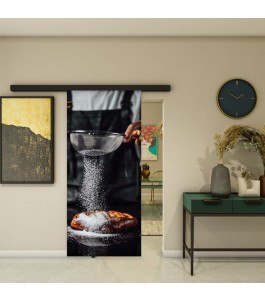 Glasschiebetür BLACK-LINE - Fotoprint Modell 115 | Glastuershop24