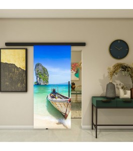 Glasschiebetür BLACK-LINE - Fotoprint Model 120 | Glastuershop24