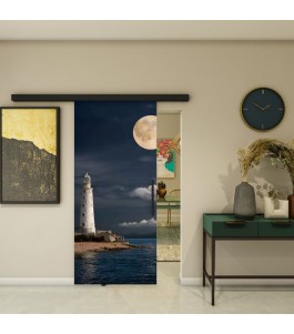 Glasschiebetür BLACK-LINE - Fotoprint Modell 121 | Glastuershop24