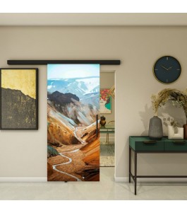 Glasschiebetür BLACK-LINE - Fotoprint Modell 122 | Glastuershop24