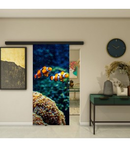 Glasschiebetür BLACK-LINE - Fotoprint Model 123 | Glastuershop24