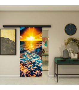 Glasschiebetür BLACK-LINE - Fotoprint Modell 127 | Glastuershop24
