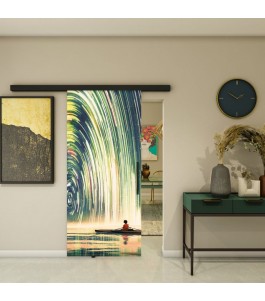 Glasschiebetür BLACK-LINE - Fotoprint Modell 130 | Glastuershop24