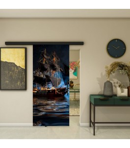 Glasschiebetür BLACK-LINE - Fotoprint Model 134 | Glastuershop24