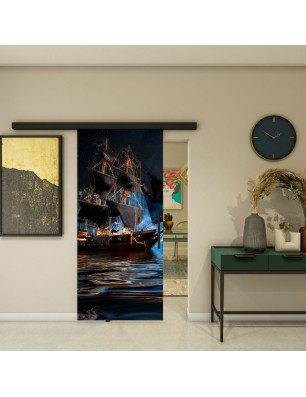 Glasschiebetür BLACK-LINE - Fotoprint Model 134 | Glastuershop24