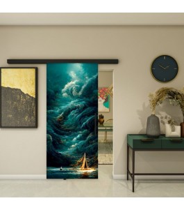 Glasschiebetür BLACK-LINE - Fotoprint Modell 139 | Glastuershop24