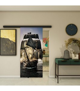 Glasschiebetür BLACK-LINE - Fotoprint Modell 140 | Glastuershop24