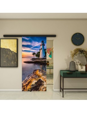 Glasschiebetür BLACK-LINE - Fotoprint Modell 142 | Glastuershop24